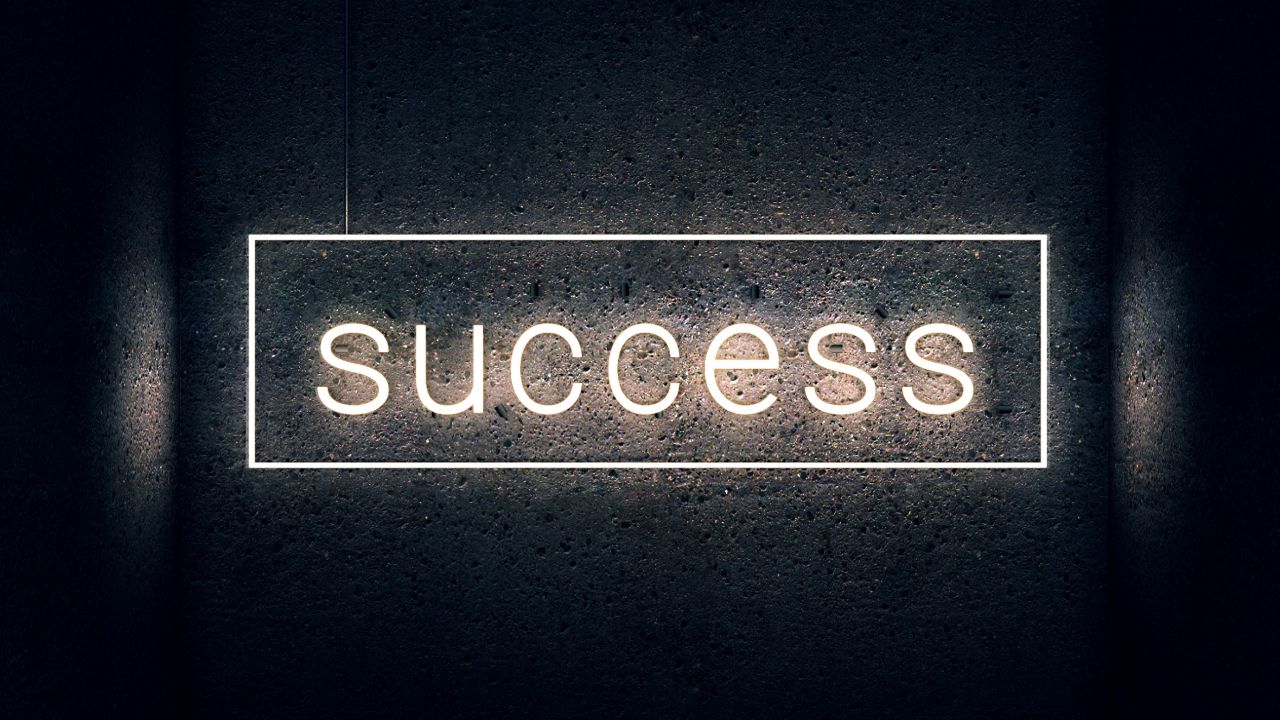 Success Wallpaper 4K Neon light Dark background Wall 