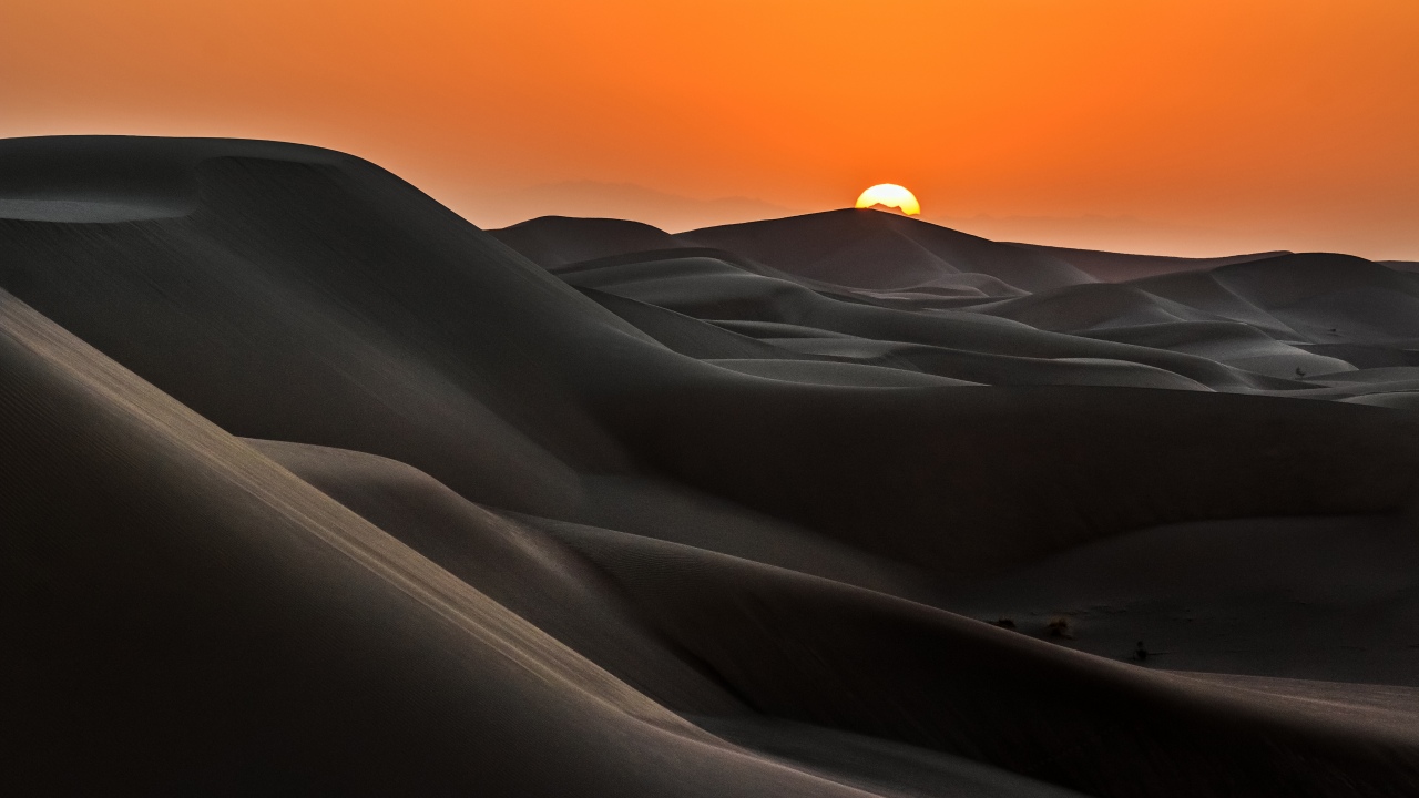 sunrise desert sand