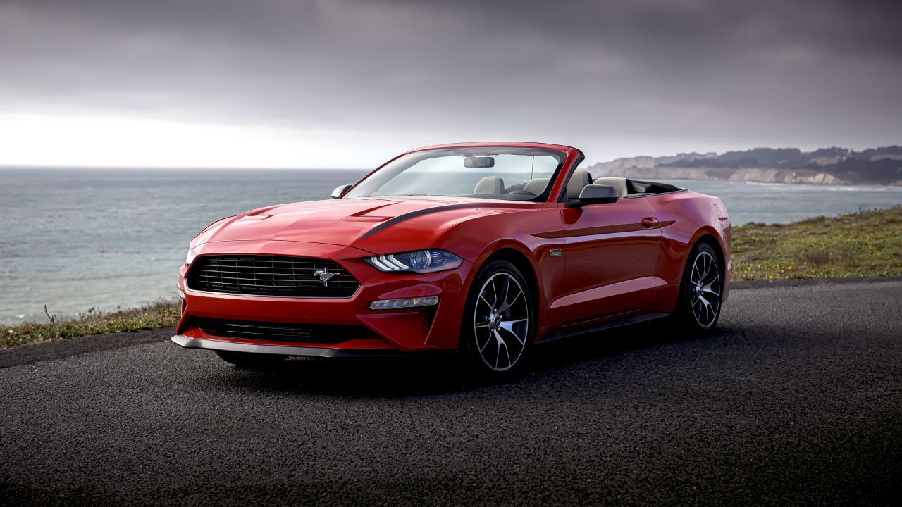 Ford Mustang Ecoboost Wallpaper 4K, Convertible