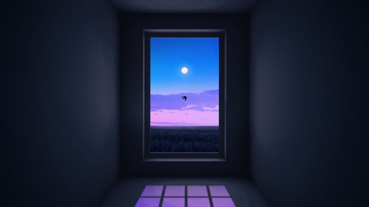 solitude moon night
