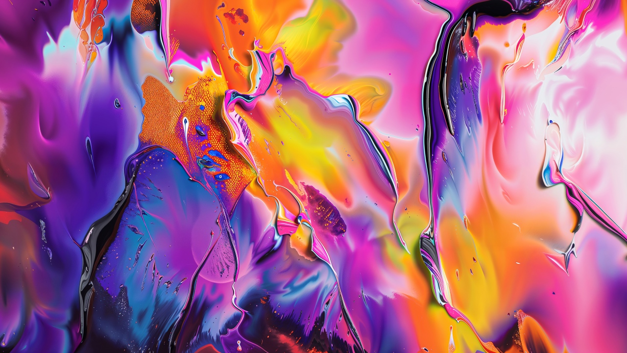 multicolor fluid