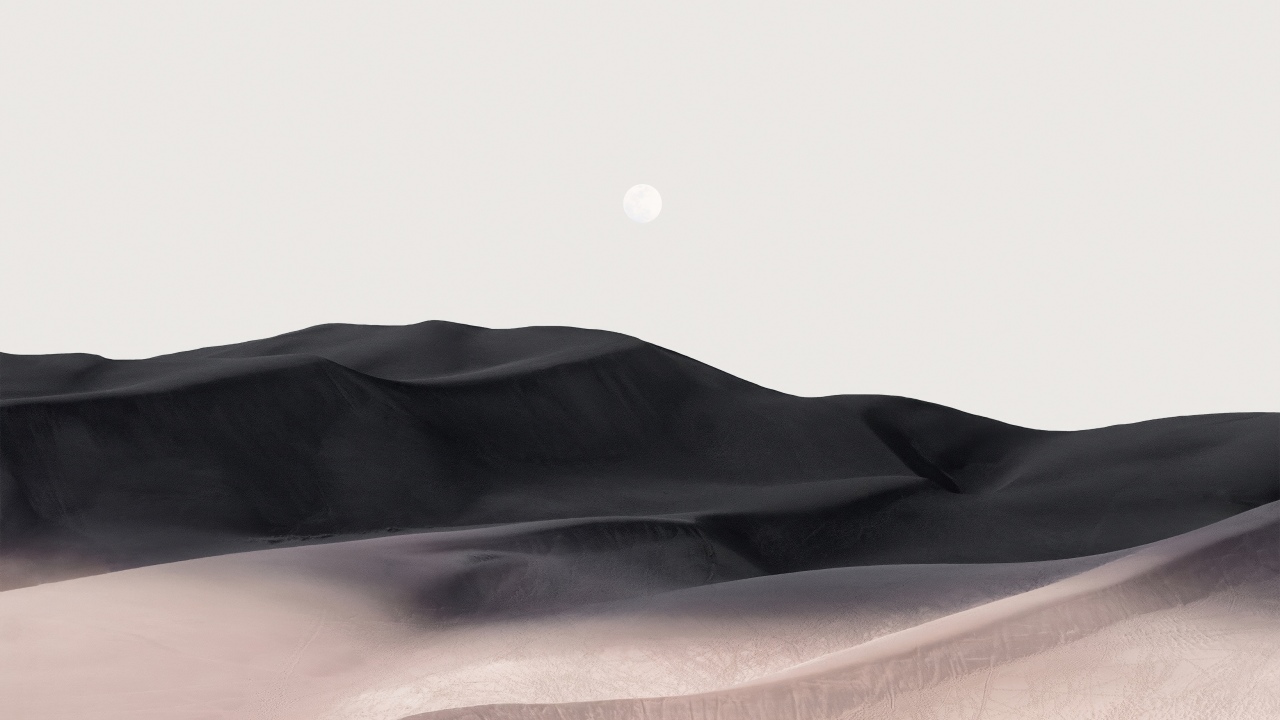 sand dunes moon
