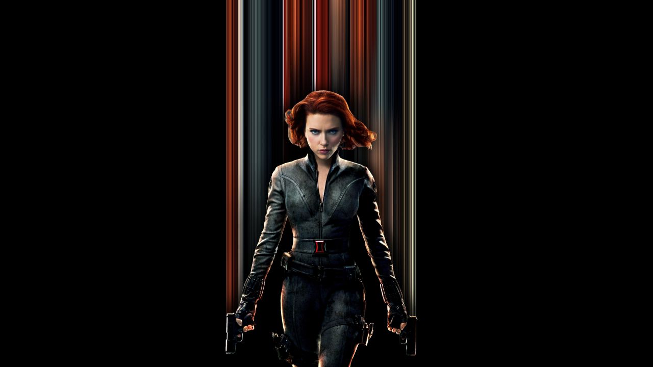 black widow scarlett johansson black background 2020 movies