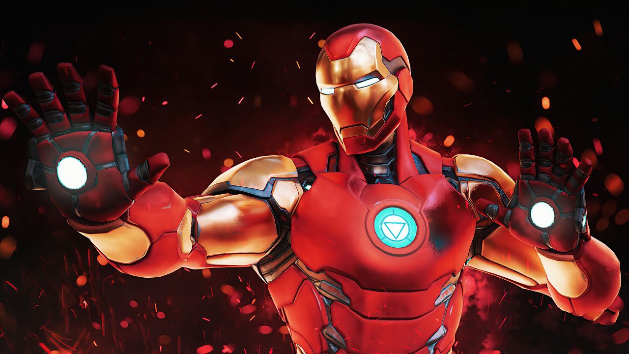 Iron Man Wallpaper 4K, Fortnite, Marvel Comics, 2020, Graphics CGI, #2799