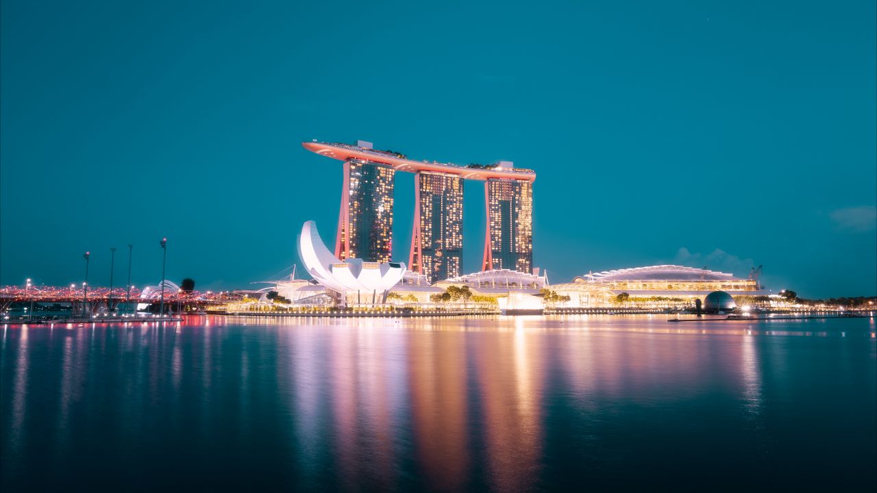 Marina Bay Sands Wallpaper 4K, Reflection, Hotel, Singapore