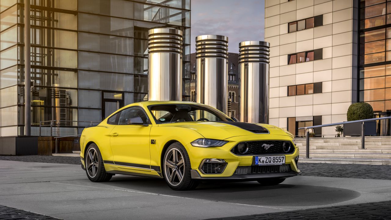 Ford Mustang Mach 1 Wallpaper 4K, Yellow cars, 2021, 5K