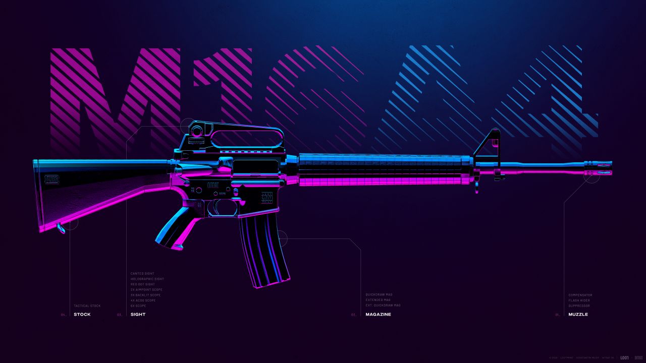 m16a4 assault rifle pubg mobile playerunknowns battlegrounds