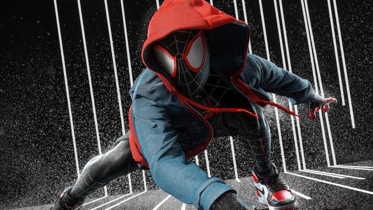 Miles Morales 4K Wallpaper, Spider-Man, Spider-Verse, Marvel