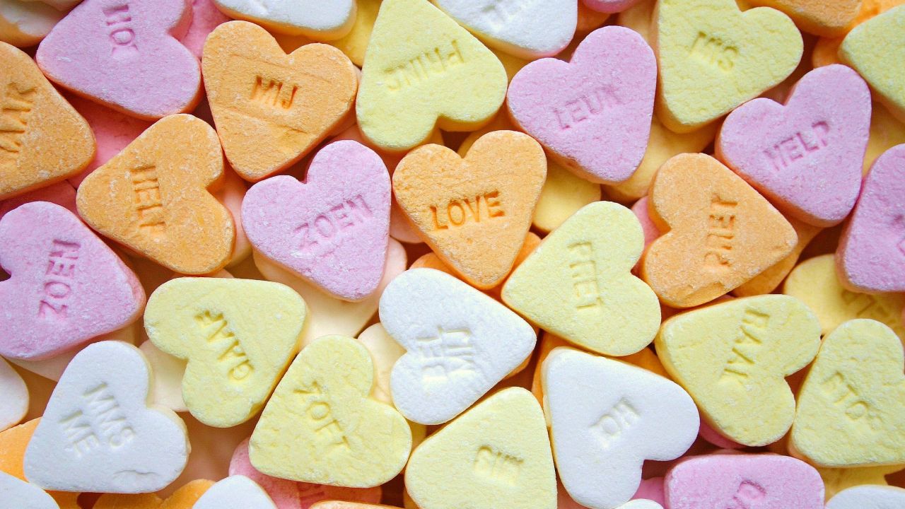 heart candies sweet candy confectionery delicious colorful