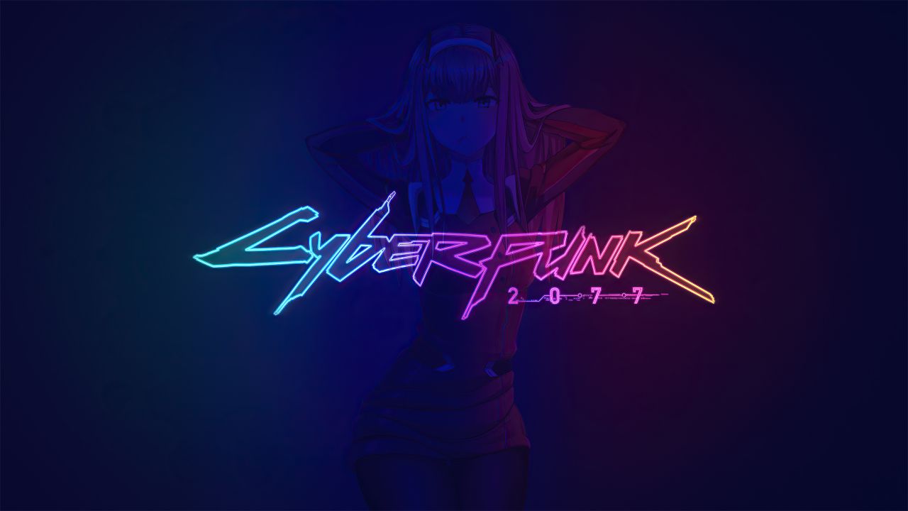cyberpunk 2077 zero two darling in the franxx neon