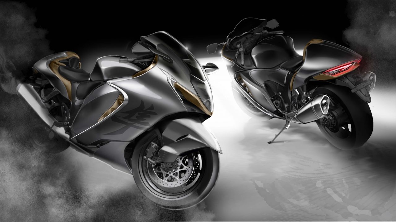 Suzuki Hayabusa Wallpaper 4K, Concept design, 2022, Dark, 5K