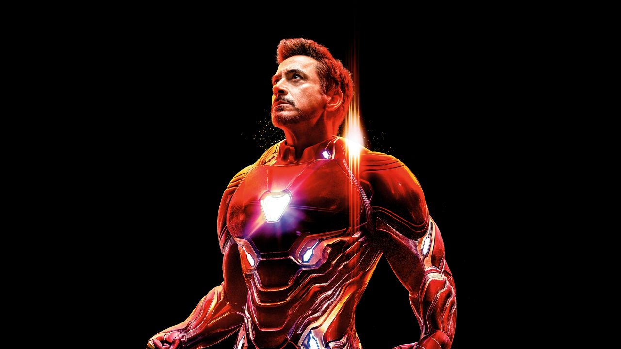 iron man avengers infinity war black background 5k 8k
