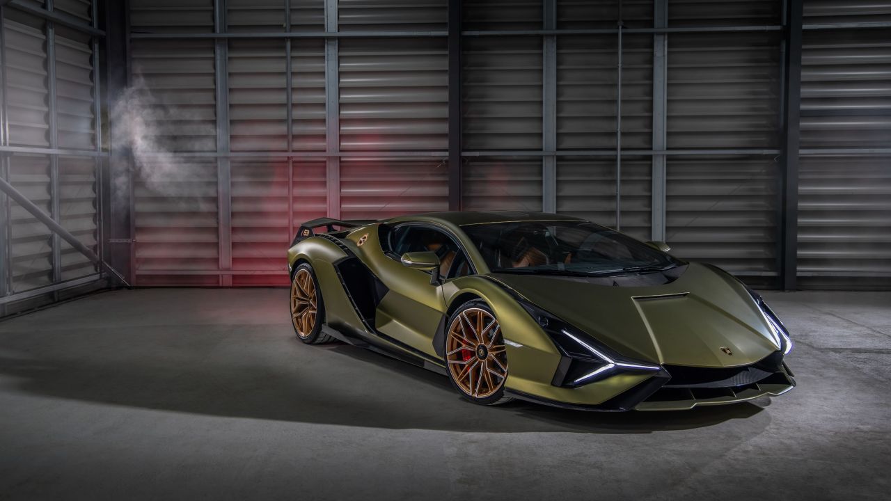 Lamborghini Sián FKP 37 Wallpaper 4K, Futuristic, 2021, 5K