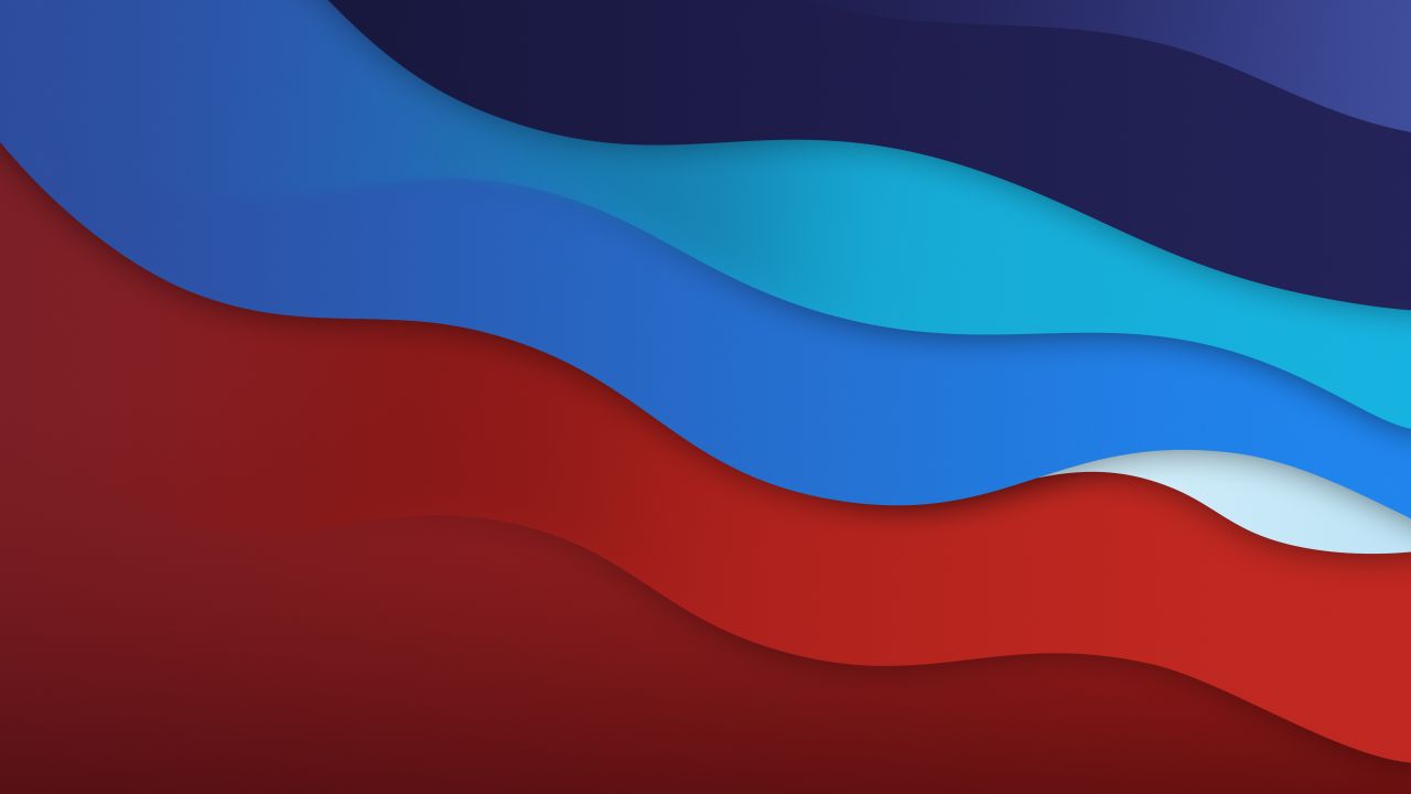 waves macos big sur colorful dark 5k