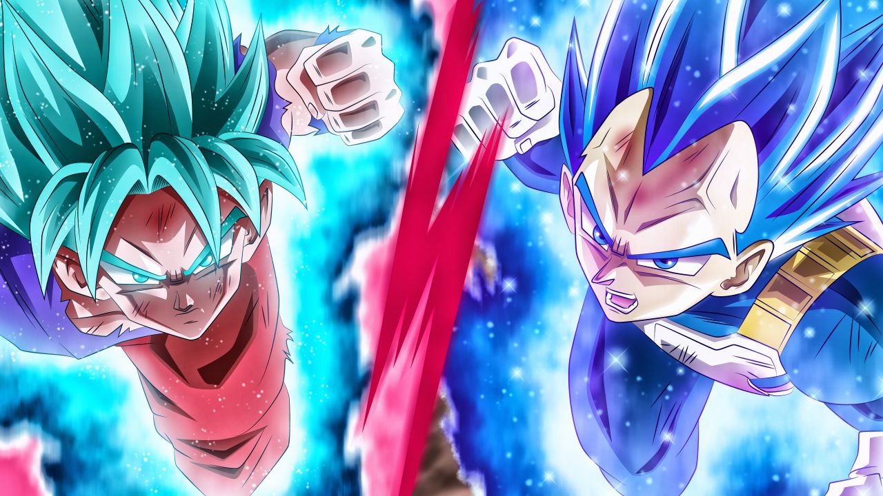 goku vegeta dragon ball super 5k 8k