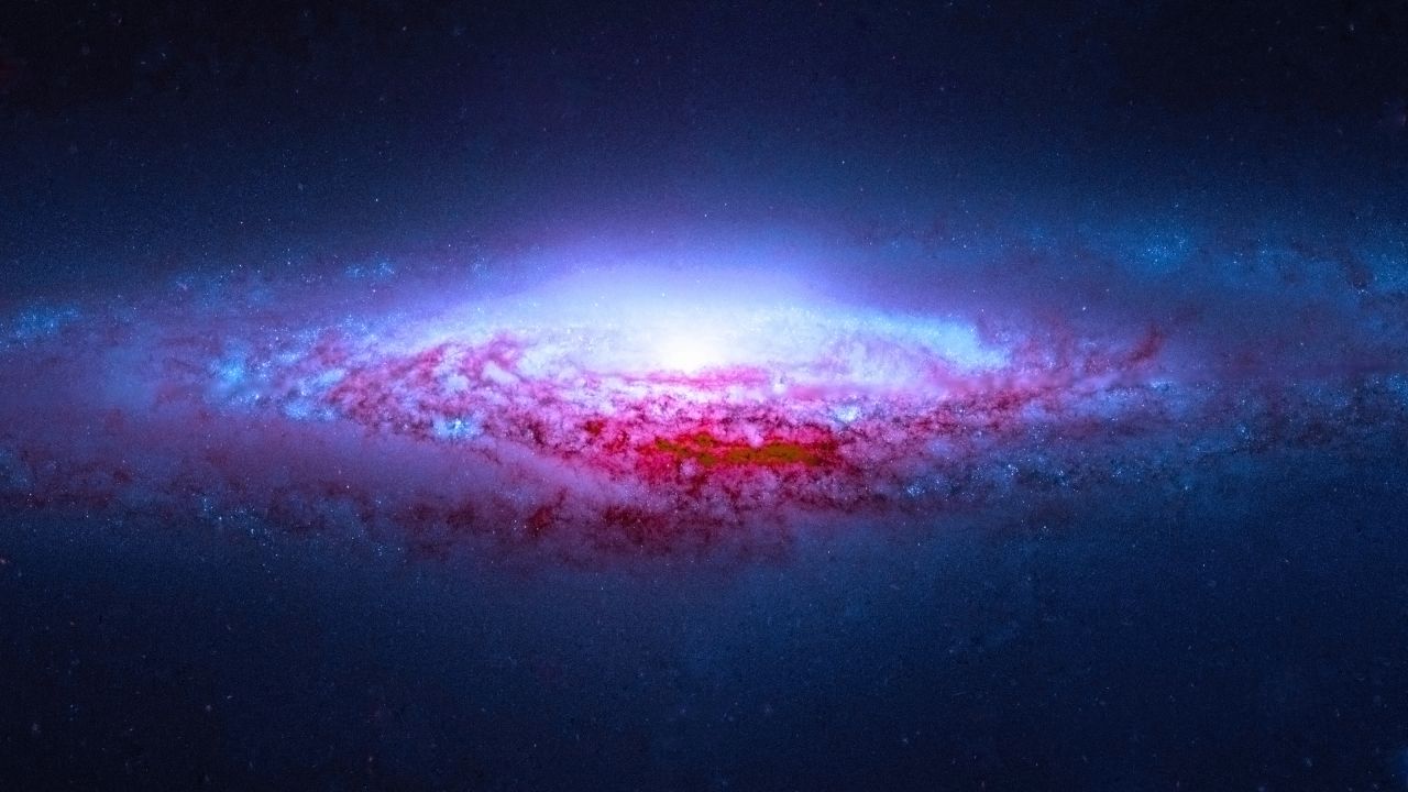 Spiral galaxy Wallpaper 4K, Astronomy, Universe, Colorful