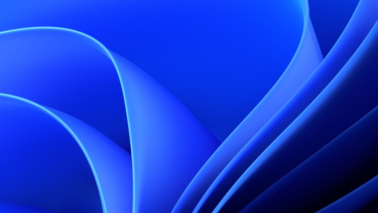 Windows 11 Wallpaper 4K, Blue, Stock, Official