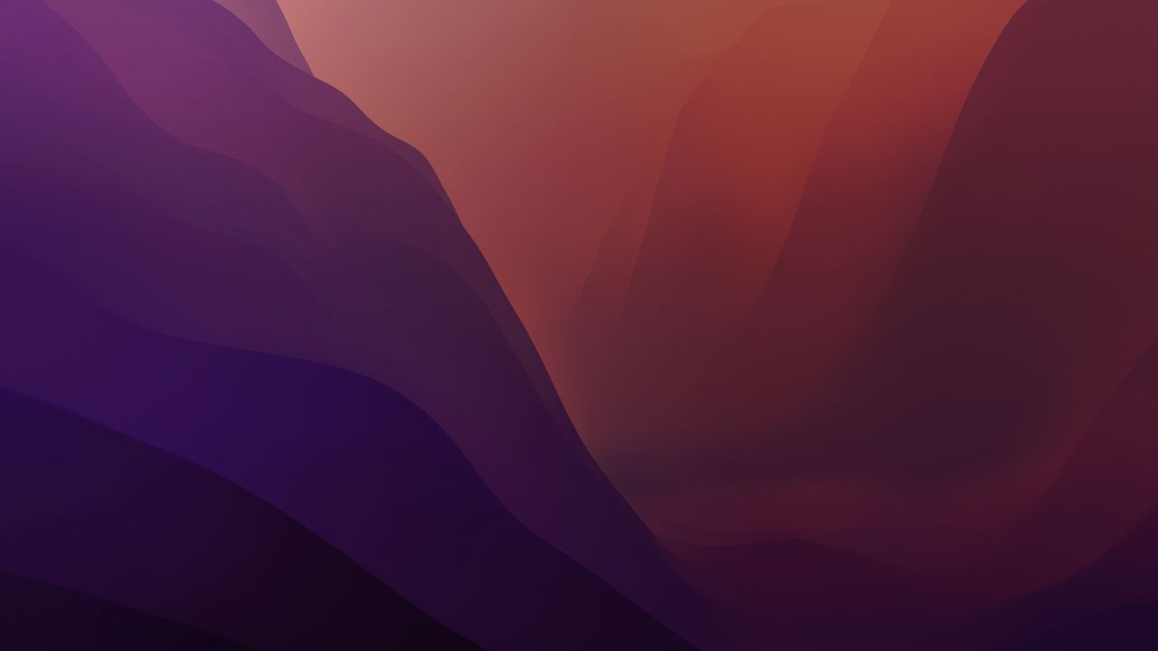 macos monterey stock red dark mode layers 5k