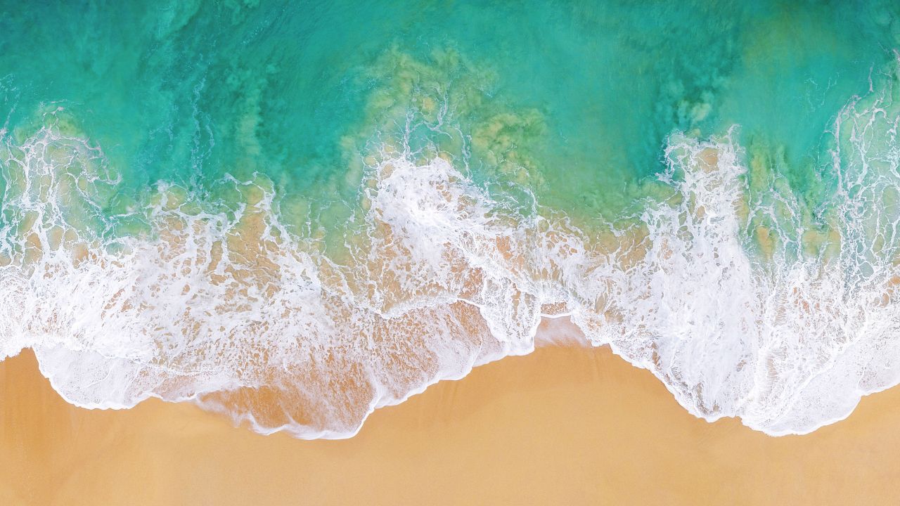 beach aerial view