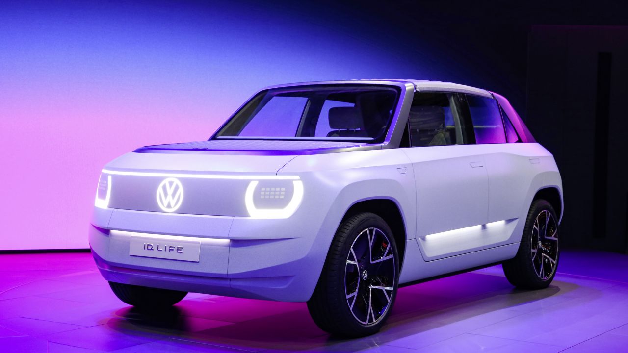 Volkswagen I.D. LIFE Wallpaper 4K, Neon, Electric cars, 2021