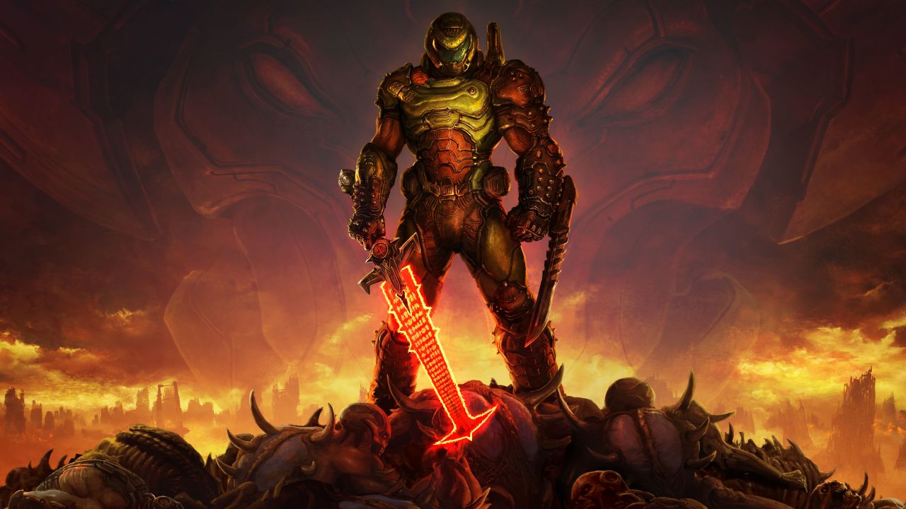 Doom eternal мародер обои