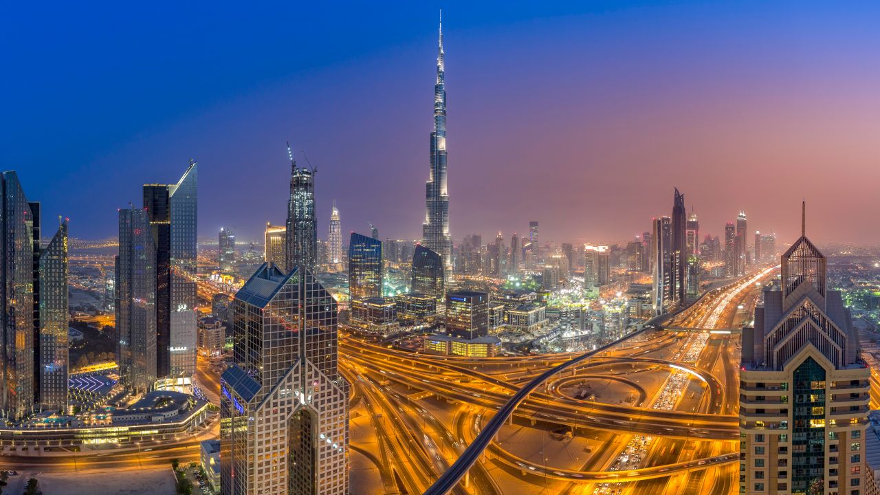 Burj Khalifa Wallpaper 4K, Sheikh Zayed Road, Dubai