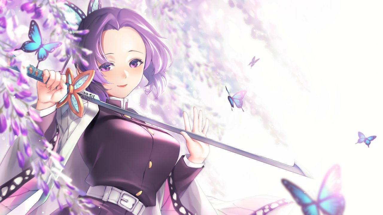 shinobu kocho demon slayer kimetsu no yaiba anime girl