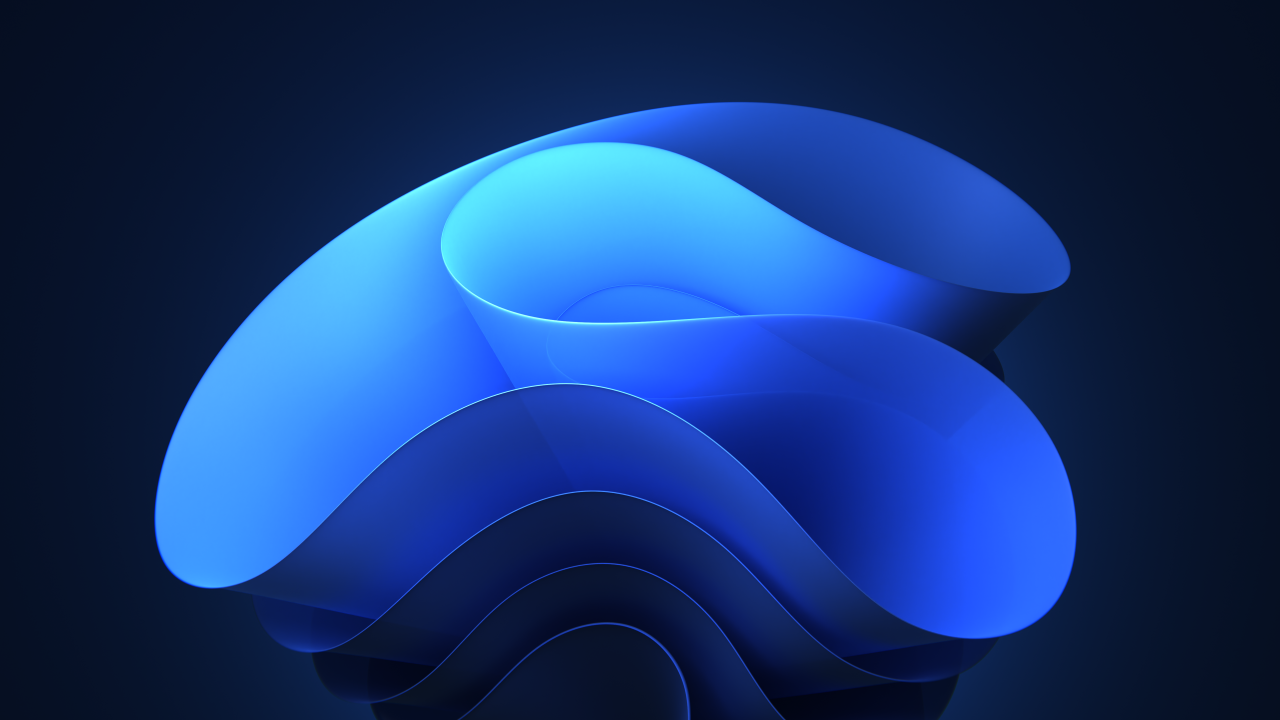 windows 11 dark background bloom 5k blue background