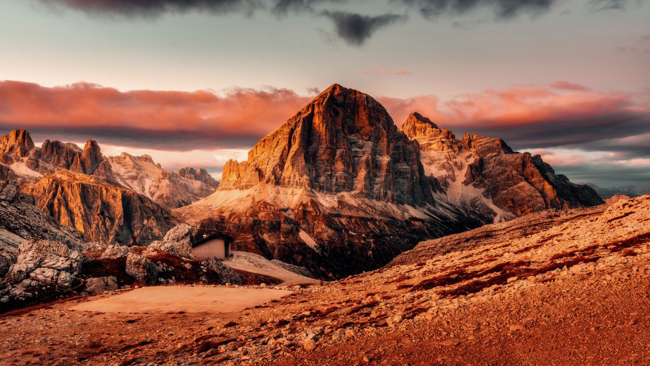 Dolomite Mountains Wallpaper 4k Summer Italian Alps Sunset