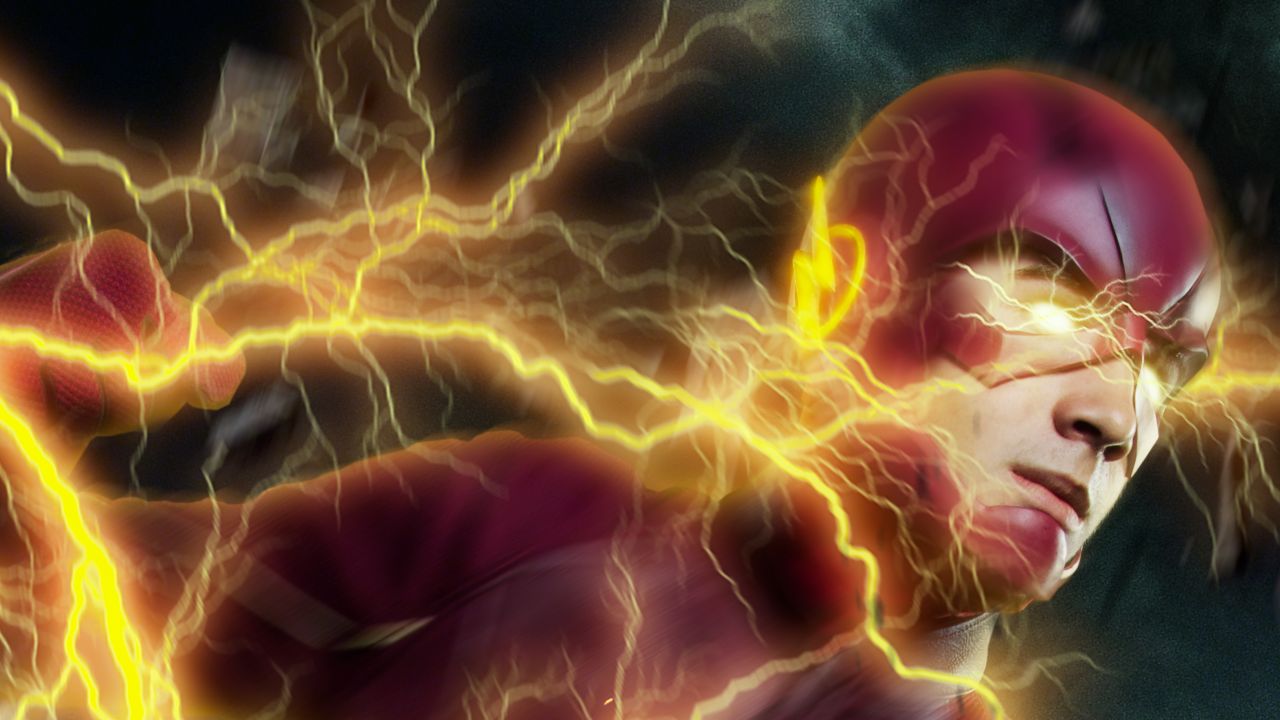 The Flash Wallpaper 4K, DC Superheroes, DC Comics, Cosplay, Graphics