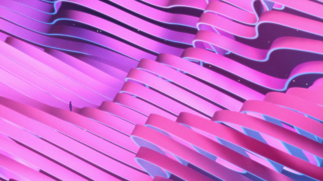 waves pink