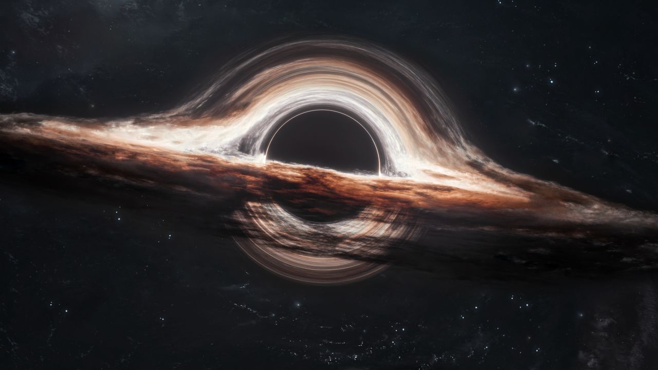 Gargantua black hole Wallpaper 4K, Wormhole, Interstellar, Cosmos