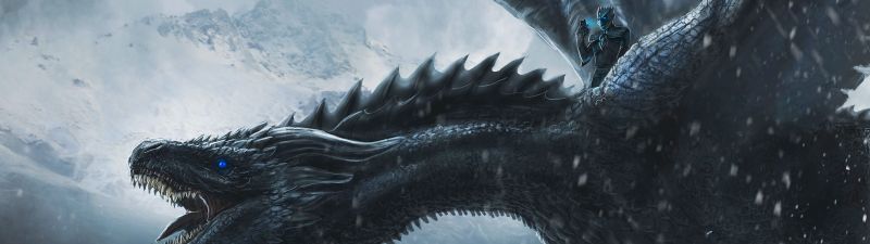 Night King, Dragon, Game of Thrones, Concept Art