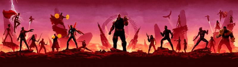 Avengers: Infinity War, Illustration, Marvel Superheroes, Thanos