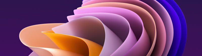 Purple background, Abstract background, Windows 11 22H2, Stock