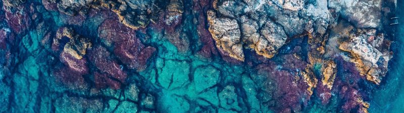 Adriatic Sea, Aerial view, Mediterranean Sea, Europe, 5K