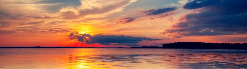 Lake Mendota, Sunset, Wisconsin, Dusk