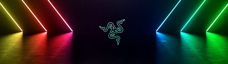 Razer, Logo, Neon, Colorful, Modern lighting