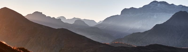 Giau Pass, Dolomites, Mountains, Mist, Foggy, Landscape, Italy, 5K