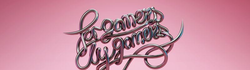 For Gamers By Gamers, Razer, Gamer quotes, Pink, Typography