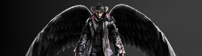 Devil Jin, 8K, Tekken 8, Dark background, 5K