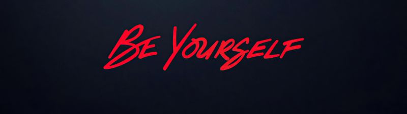 Be yourself, Miles Morales, Be You, Inspirational quotes, Dark background, Typography, 5K