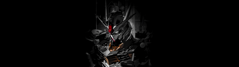 Mobile Suit Gundam, Robot, Black background, 5K, 8K, AMOLED