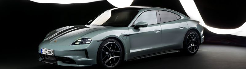 Porsche Taycan, 2024, 5K, 8K, Dark aesthetic