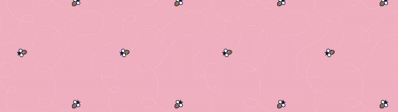 Spring, Bees, Minimalist, Pastel pink, 5K, Pattern