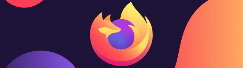 Firefox, Logo, Colorful gradients