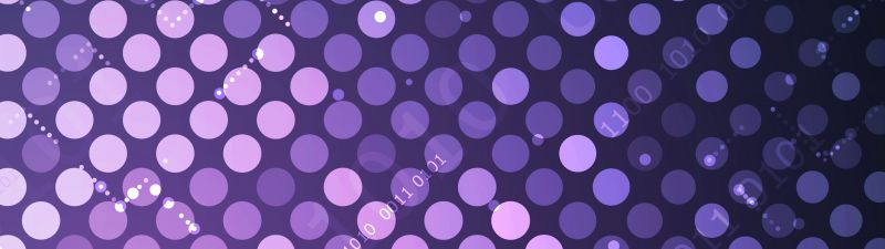 Polka dots, Purple background, Binary, Bits, 5K, Pattern