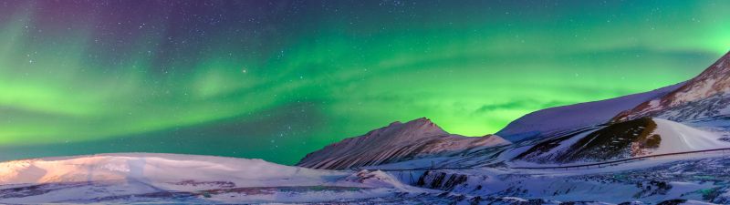 Northern Lights, Norway, Aurora Borealis, Winter, 5K