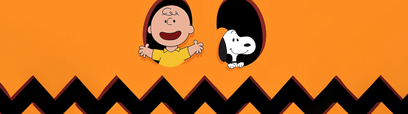 Charlie Brown, Pumpkin, Snoopy, 5K, 8K, Cartoon