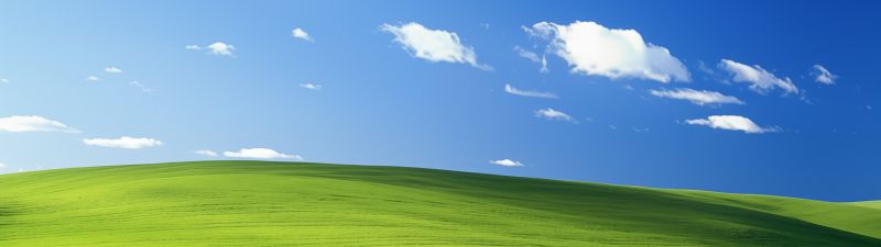 Windows XP, Landscape, Bliss, Blue Sky, Green landscape